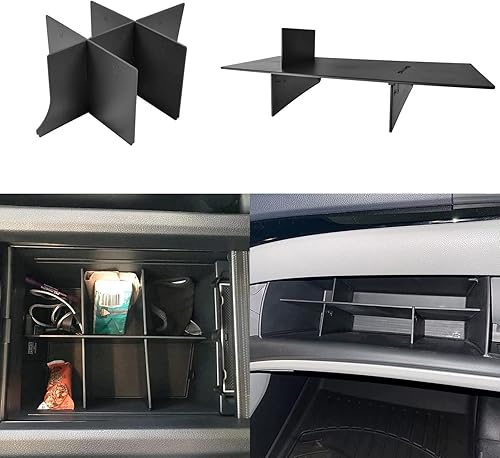 TACOBRO Organizador de consola central divisores y organizador de guantera para Pilot 2016-2022 / Ridgeline 2017-2022 2023/Passport 2019-2022 2023