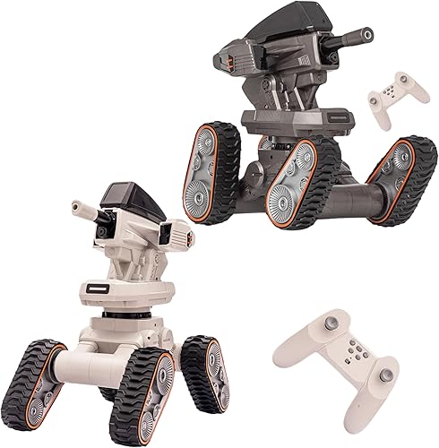 Krenzo Shooting RC Tank - Autos a control remoto para niños - Incluye figuras de juguetes del ejército - Moto de nieve RC - El mejor regalo para