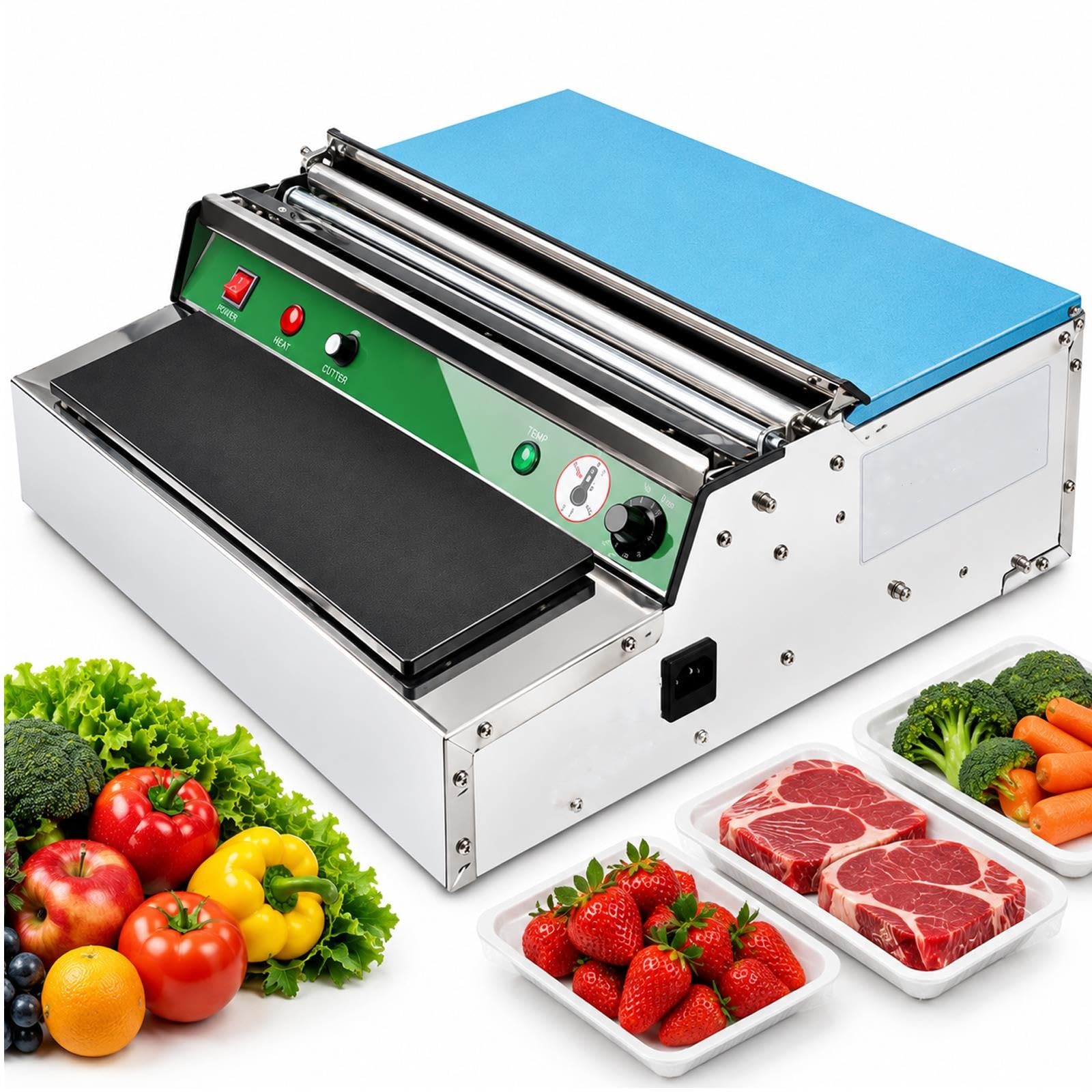 Machine D'emballage Sous Film Alimentaire, Distributeur Film Étirable