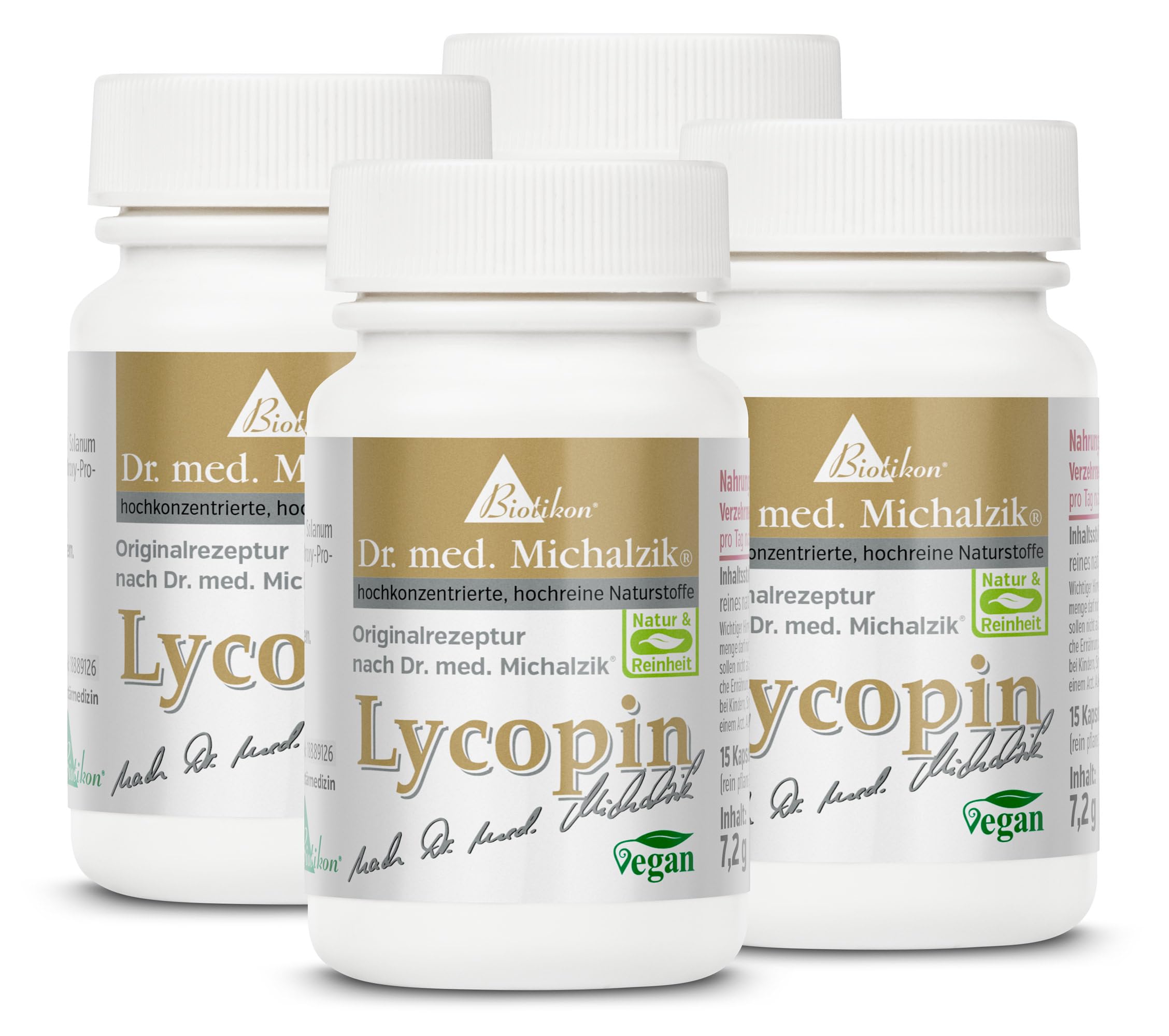 Lycopin - 400 mg Carotinoid-Extrakt - nach Dr. med. Michalzik - 20mg hochdosiertes reines natürliches Lycopin pro Kapsel - ohne Zusatzstoffe - von Biotikon® (60 Kapseln)