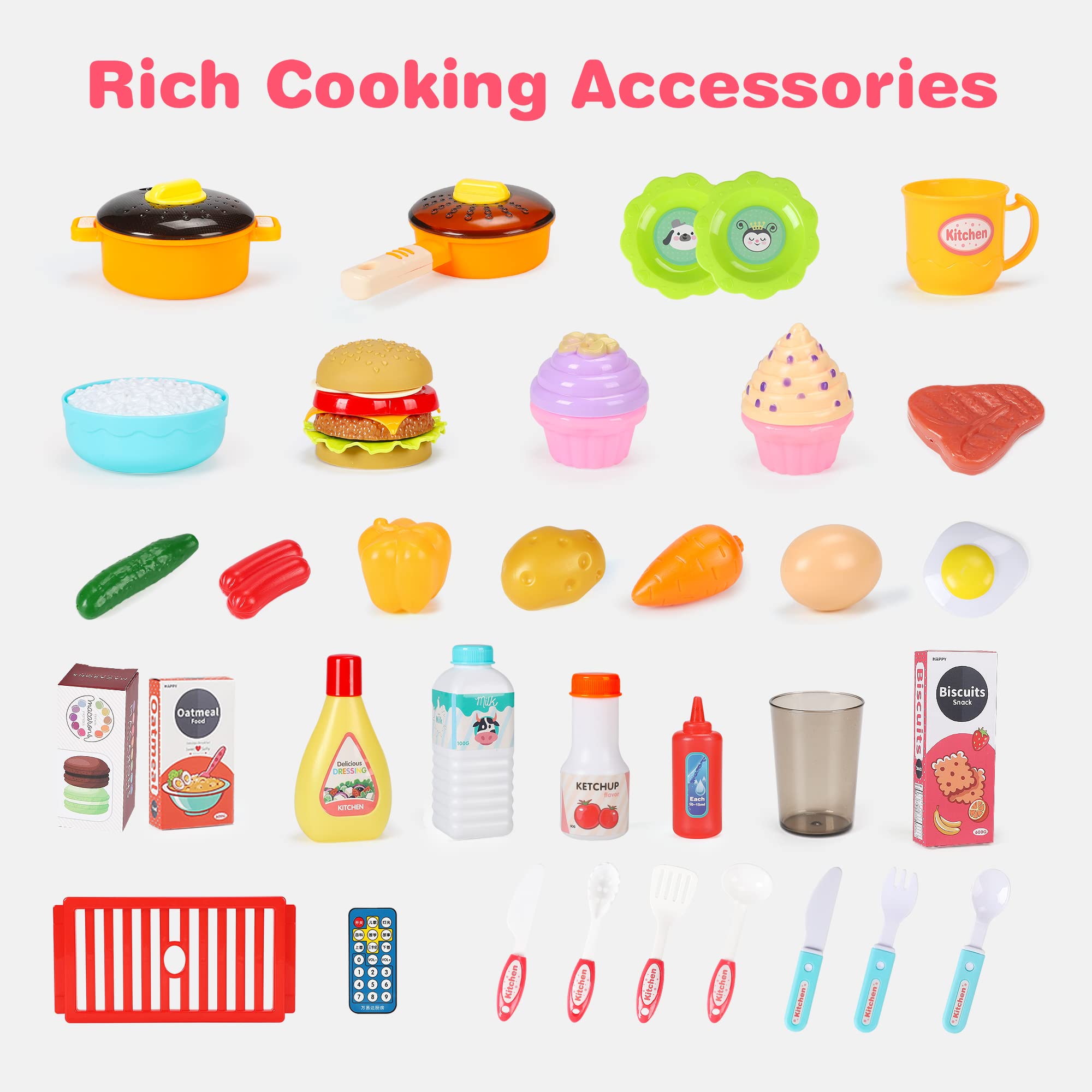 Mini cocina, juego completo de cocina real, utensilios de cocina pequeños para niñas, traje para niños, juego educativo para bebés, juguetes para la casa | en línea