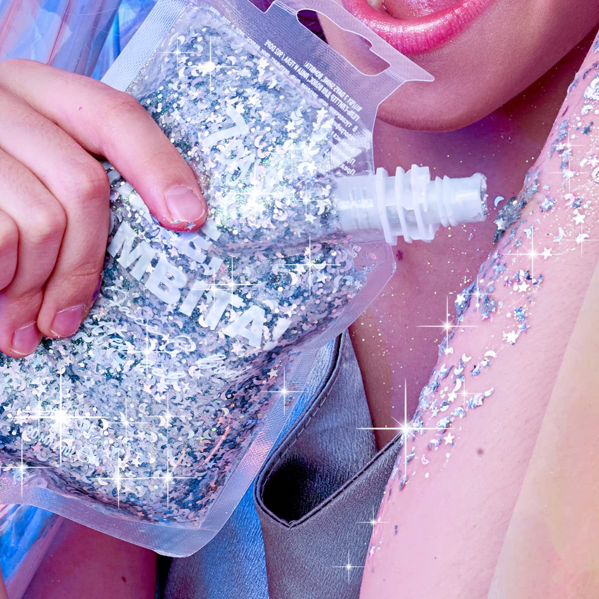 Paintglow Holographisches Glitzergel Für Gesicht & Körper – Princess Pink, 10 Ml, Vegan