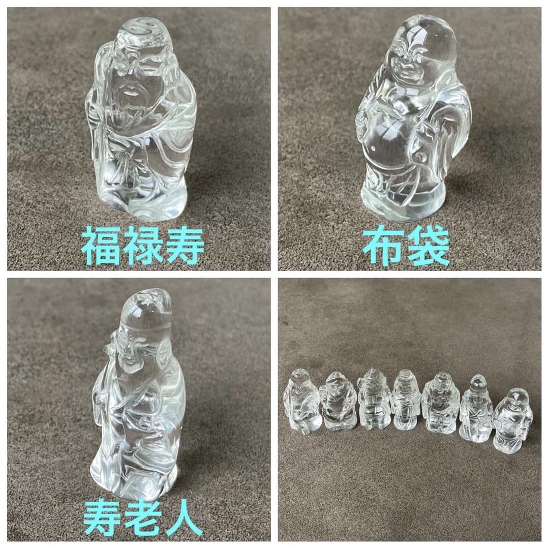 Amazon.co.jp: 7つの神に守られる水晶七福神パワーストーン天然石 