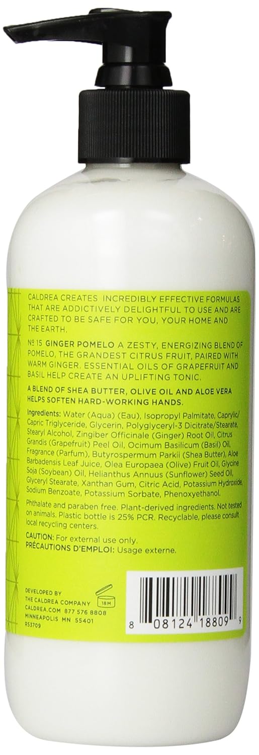 Caldrea Hand Lotion,Ginger Pomelo,10.8 Ounce (Pack of 2)