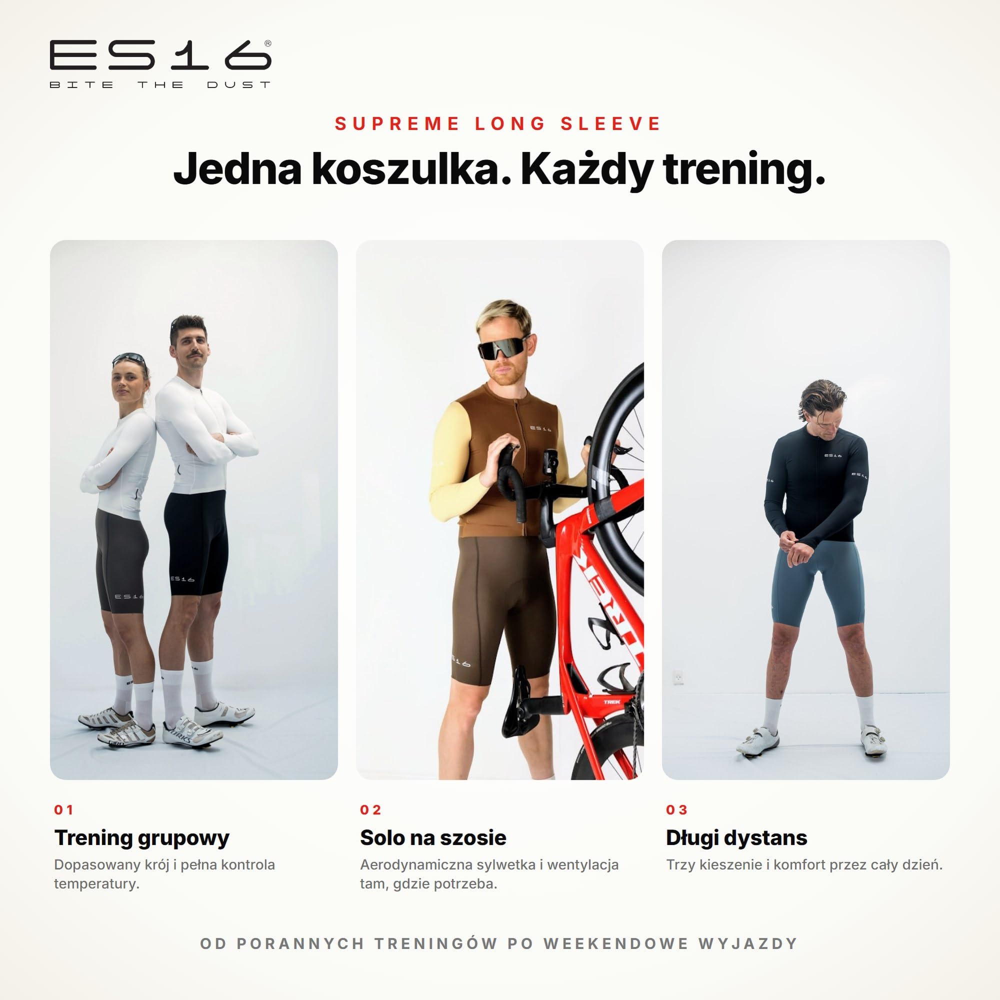 Koszulka Kolarska z Długim Rękawem Męska | Premium Long-Sleeve Cycling Jersey z Wstawkami Mesh, Krojem Race-Fit i Zamkiem – Oddychająca na Sezon Przejściowy