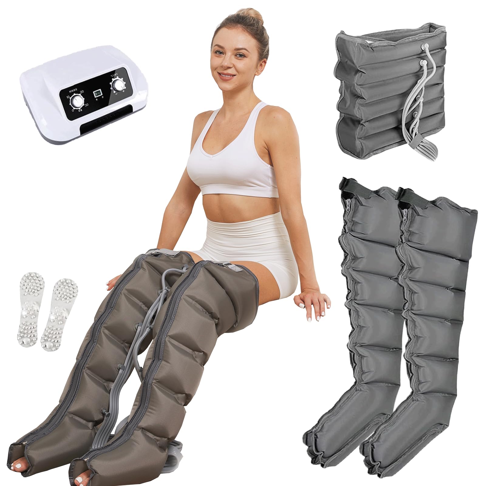 SXSLTSA Lymphatic Drainage Massager, Lymphatic Drainage Massager Legs, Pressotherapy and Lymphatic Drainage, Foot and Calf Massager