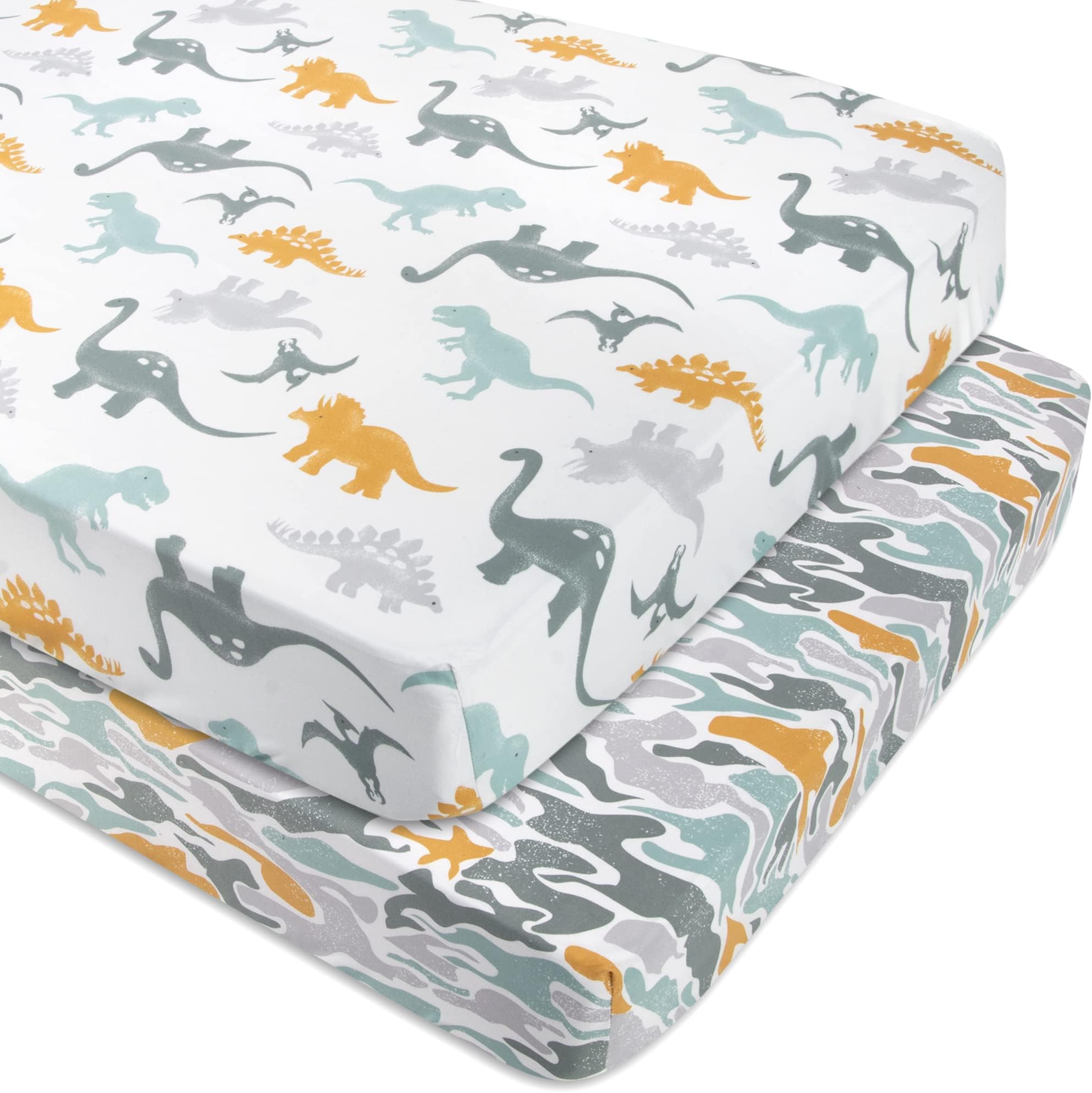 Amazon.com: Little Grape Land Crib Sheets for Boys and Girls, 2pk Baby Crib Fitted Sheet for ...