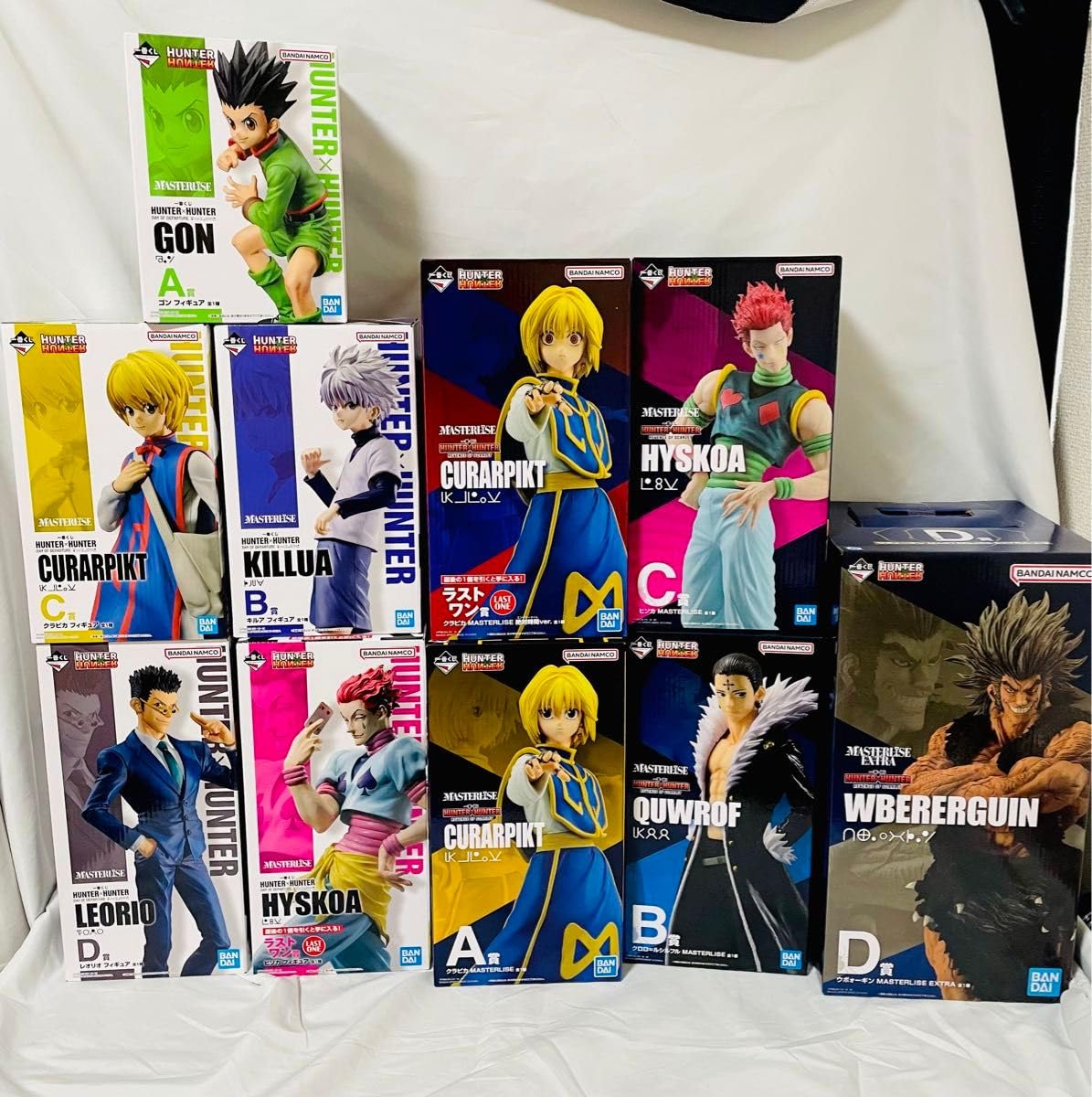 ハンターハンター1番くじA.B.C.D賞セット