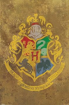 Harry Potter - Movie Poster Print Hogwarts Crest - Insignia Size 24" 36"