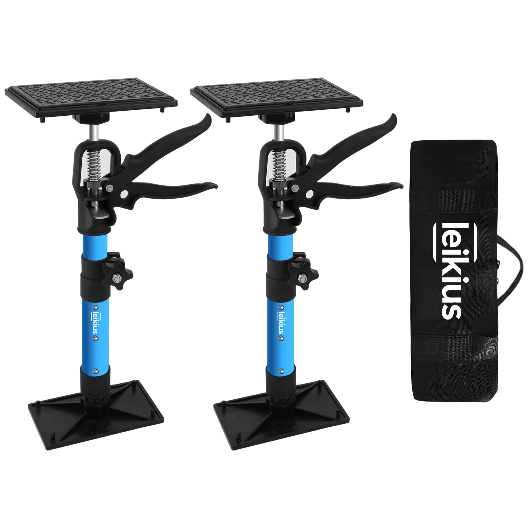 2PK Steel Cabinet Jacks for Installing Cabinets,14.6-23.6Inches, Adjustable 3rd Hand Support System,Telescopic Hand Support Pole, Third Hand Tools Support Pole 132LB Load for Lifting Drywall