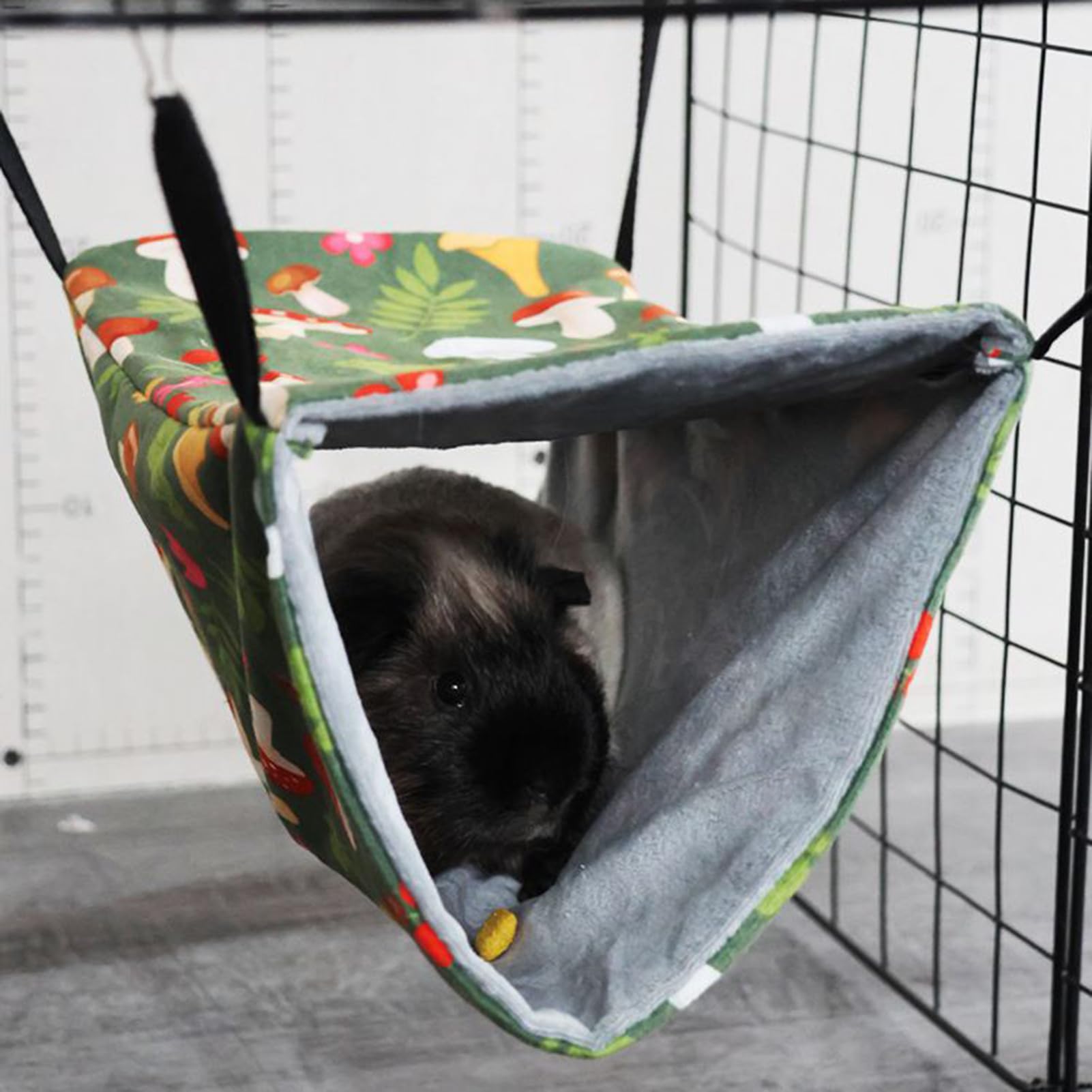 Hamaca para hámster para jaula, 4 piezas transpirable, túnel de hurón, accesorios para mascotas pequeñas, cama antideslizante para ardillas, chinchillas, hámsteres, cómodo refugio de descanso, jaula
