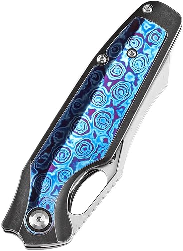 Miniatura 9 de KANSEPT Tuckamore K1052A1 - Cuchillos de bolsillo plegables de 8.12 pulgadas con material satinado CPM 20CV de 3.54 pulgadas y mango de fibra de