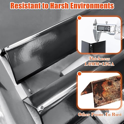 Miniatura 12 de Hisencn 7635 Barras aromatizantes de 15.3 pulgadas para Weber Spirit I y II Serie 200 - E210 S210 E220 S220 con perillas de control frontal, barras