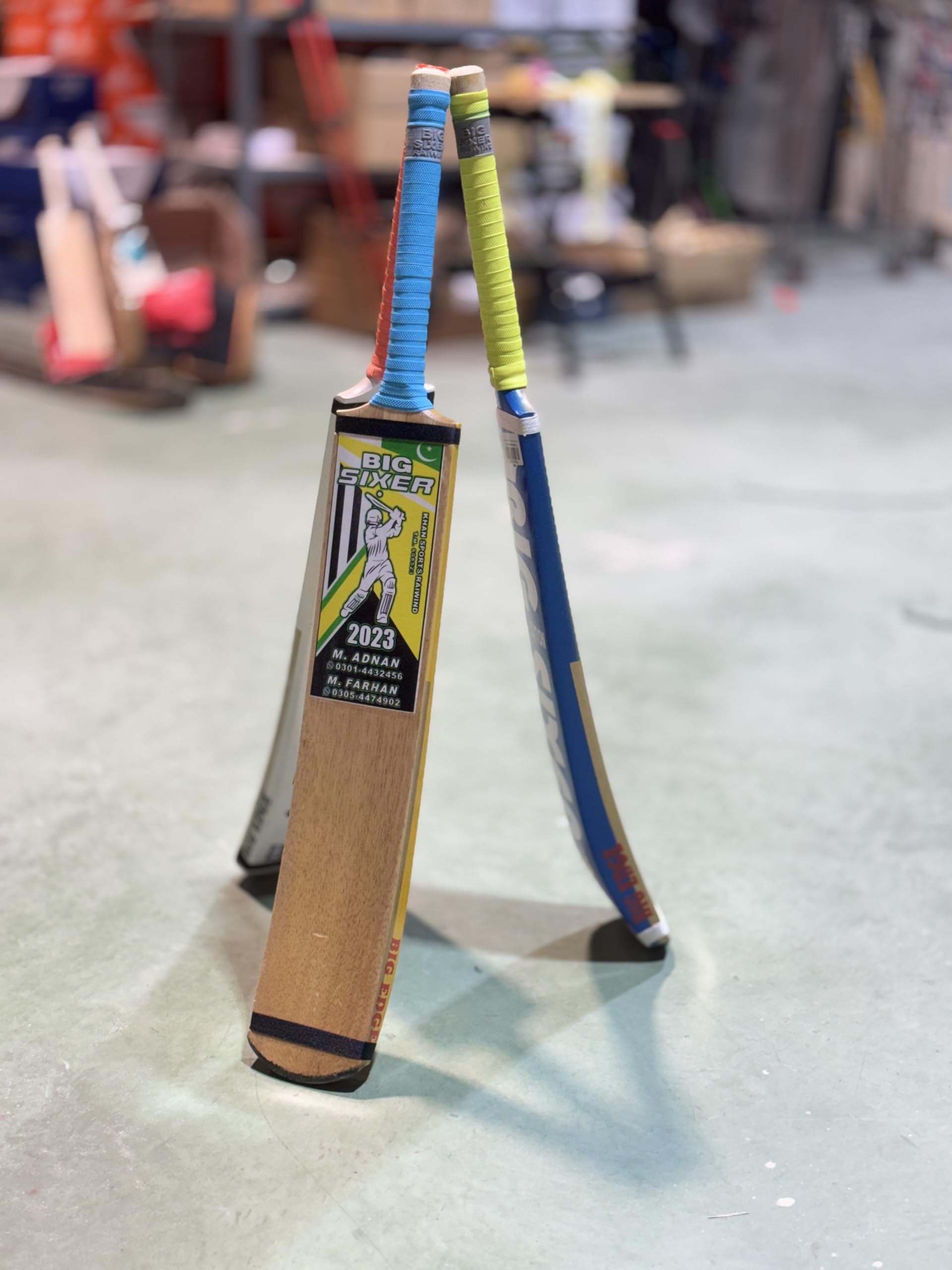 Big Sixer Sirilankan Coconut Wood Tape Ball Cricket Bat