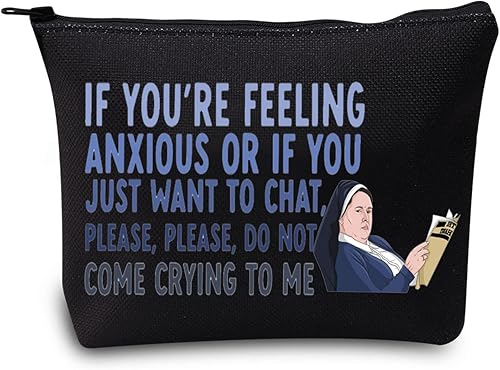 LEVLO Divertida bolsa de maquillaje de Derry para programas de televisión de Derry regalo de hermana Michael por favor no vengas a llorar a mí bolsa