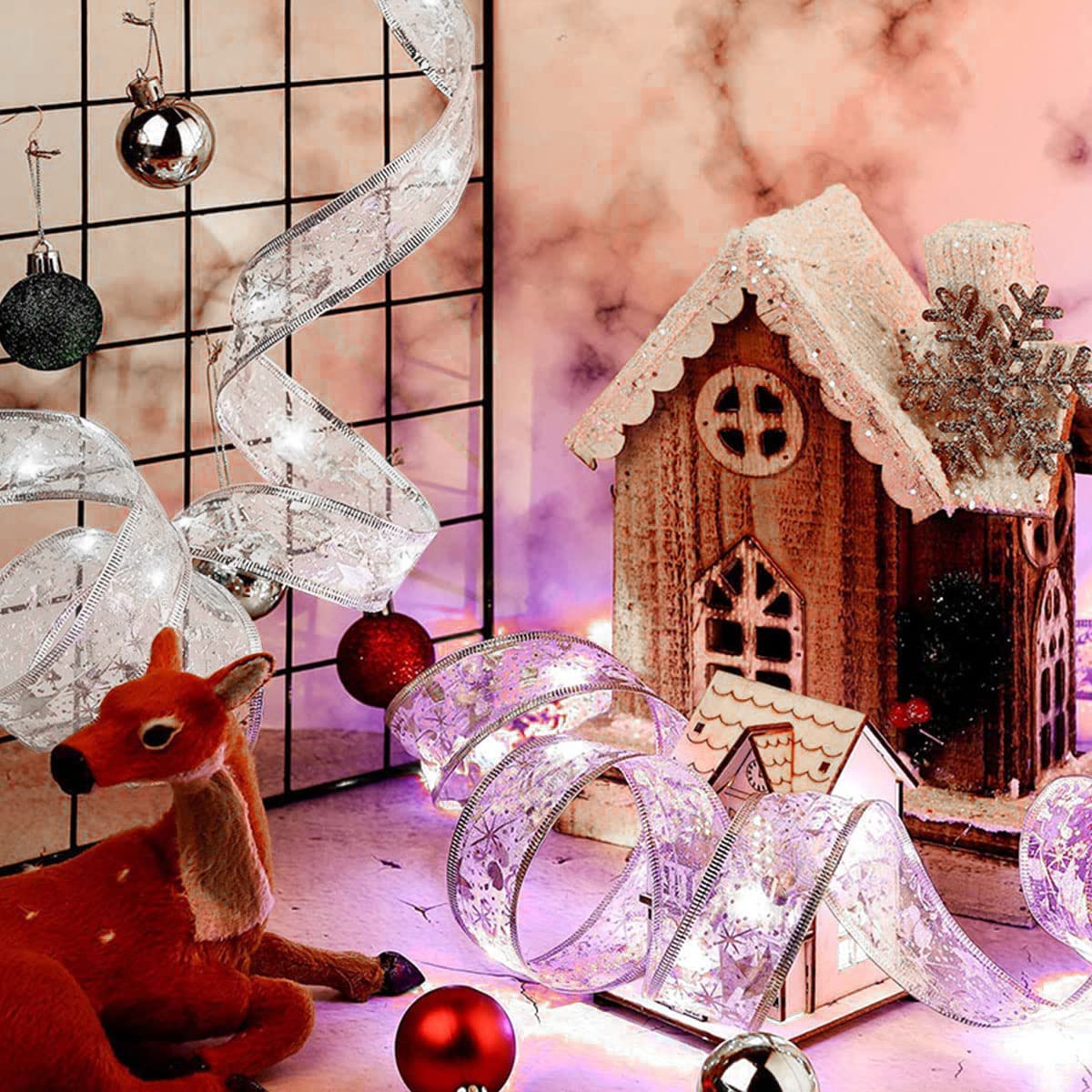 Zodight Christmas Fairy Lights - Shining Ribbon LED Lights for Tree Outdoor, Weddings (5m), Warm White, 6 meters - Image 3