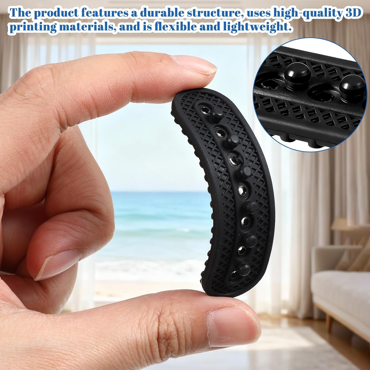 2 Pack Snapback Extender Hat Extender Hat Size Snapback Adjustable Hats Snap Buckle Fastener Silicone 7 Hole Cap Half Size Extenders for Baseball Caps Repairing Replacement