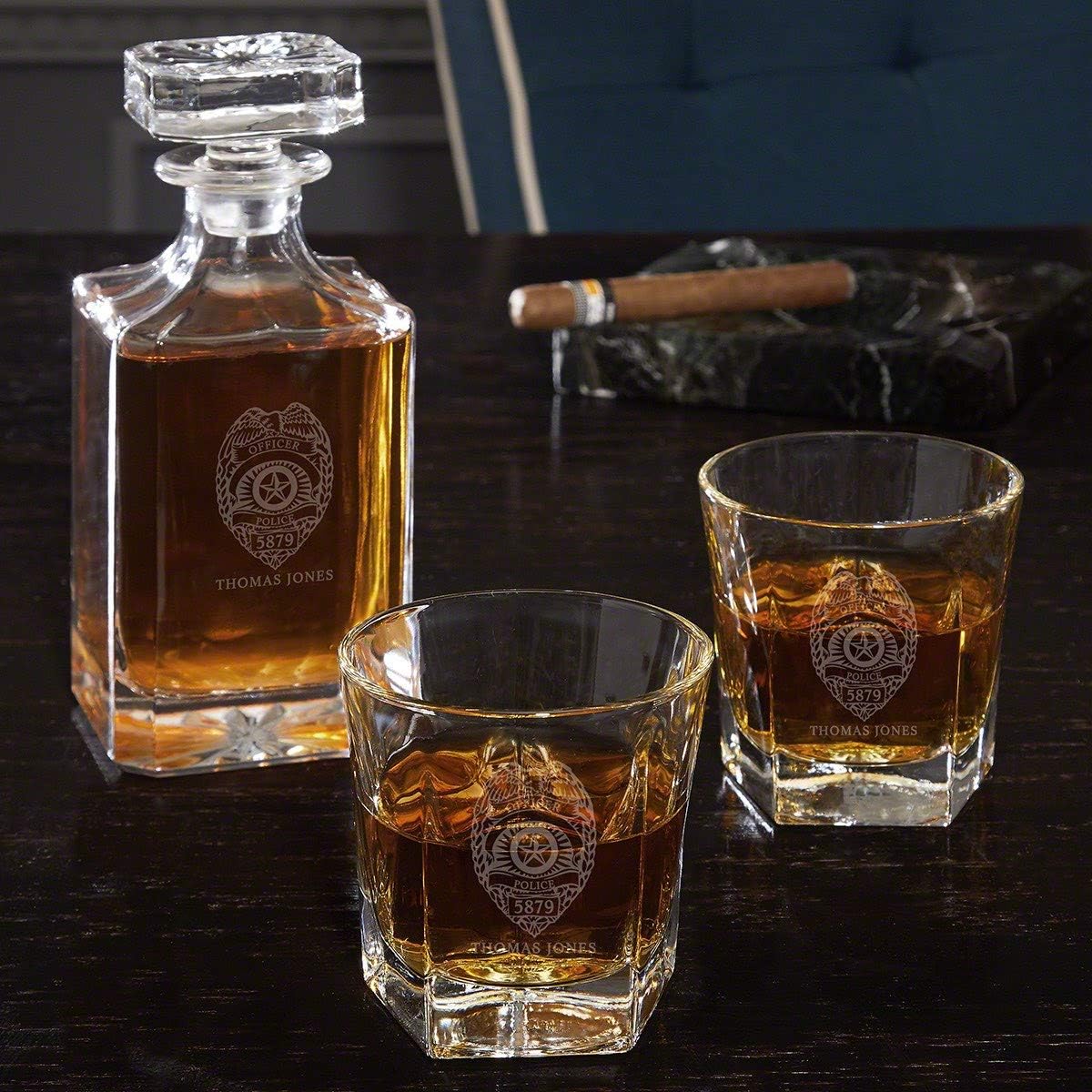 Rogue River Tactical 'Come And Take It' Texas Flag Whiskey Decanter – Patriotic USA Gift For Men, Dad, Veterans - View #8