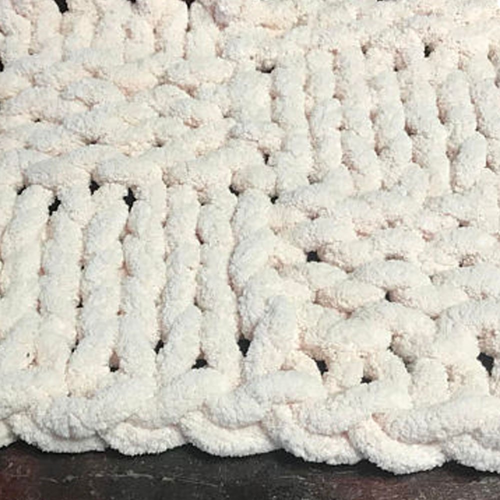 Chenille Super Chunky Polyester Extreme Soft Arm Knitting na grube koce z dzianiny, niebieskie robótki ręczne(Light Green,1kg)