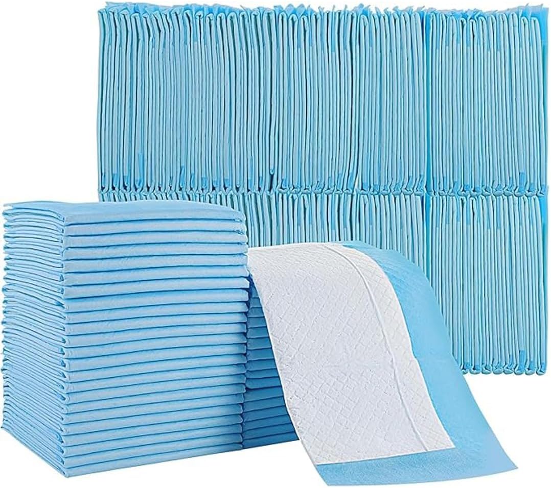 Disposable Absorbent Pads 100 Pack Large Protective Underpads for Adults Kids and Pets Pee Pads for Toddler Beds Dog and Puppy Training (Small 33*45)
