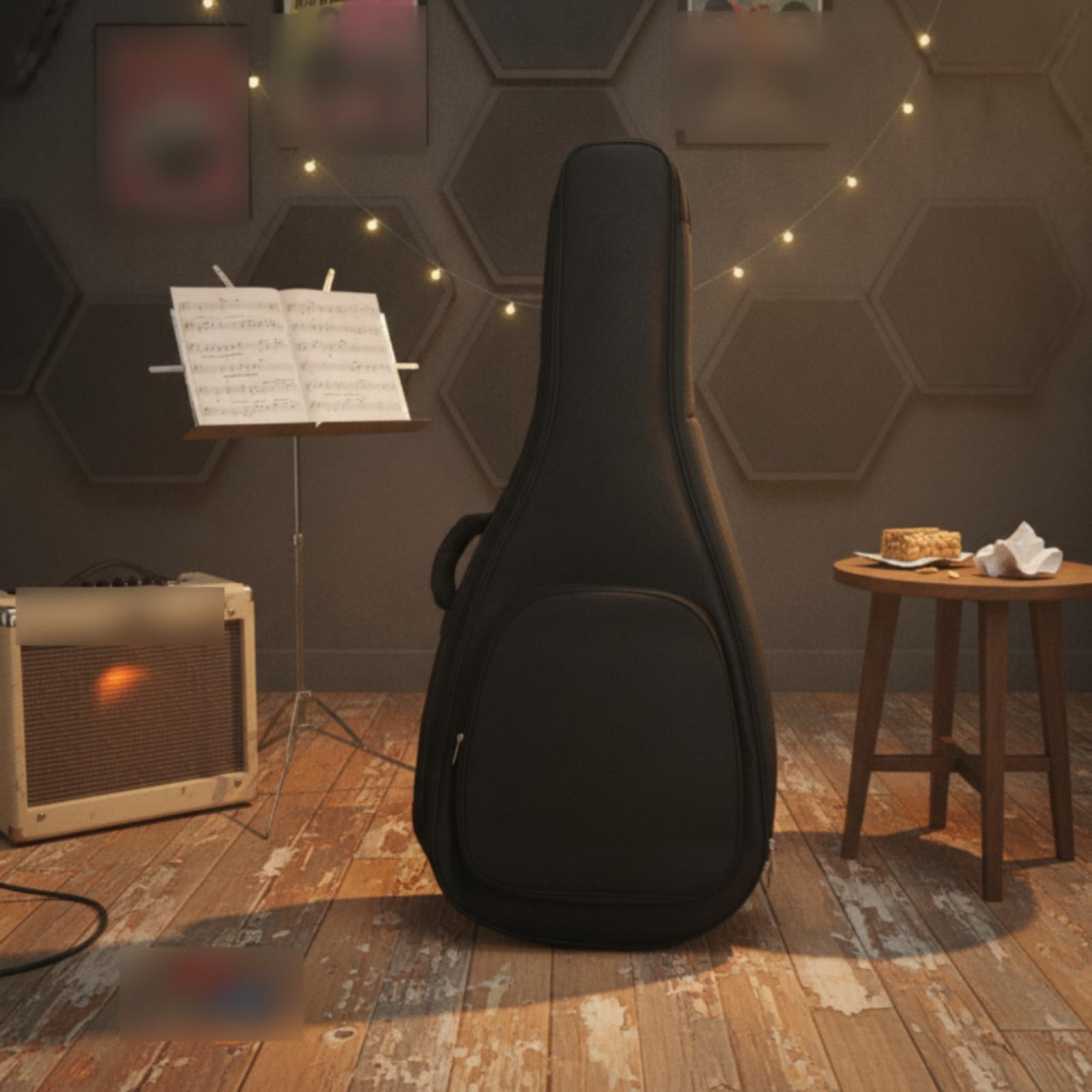 Funda Guitarra con Bolsillo Acolchada Reforzada para Viajes