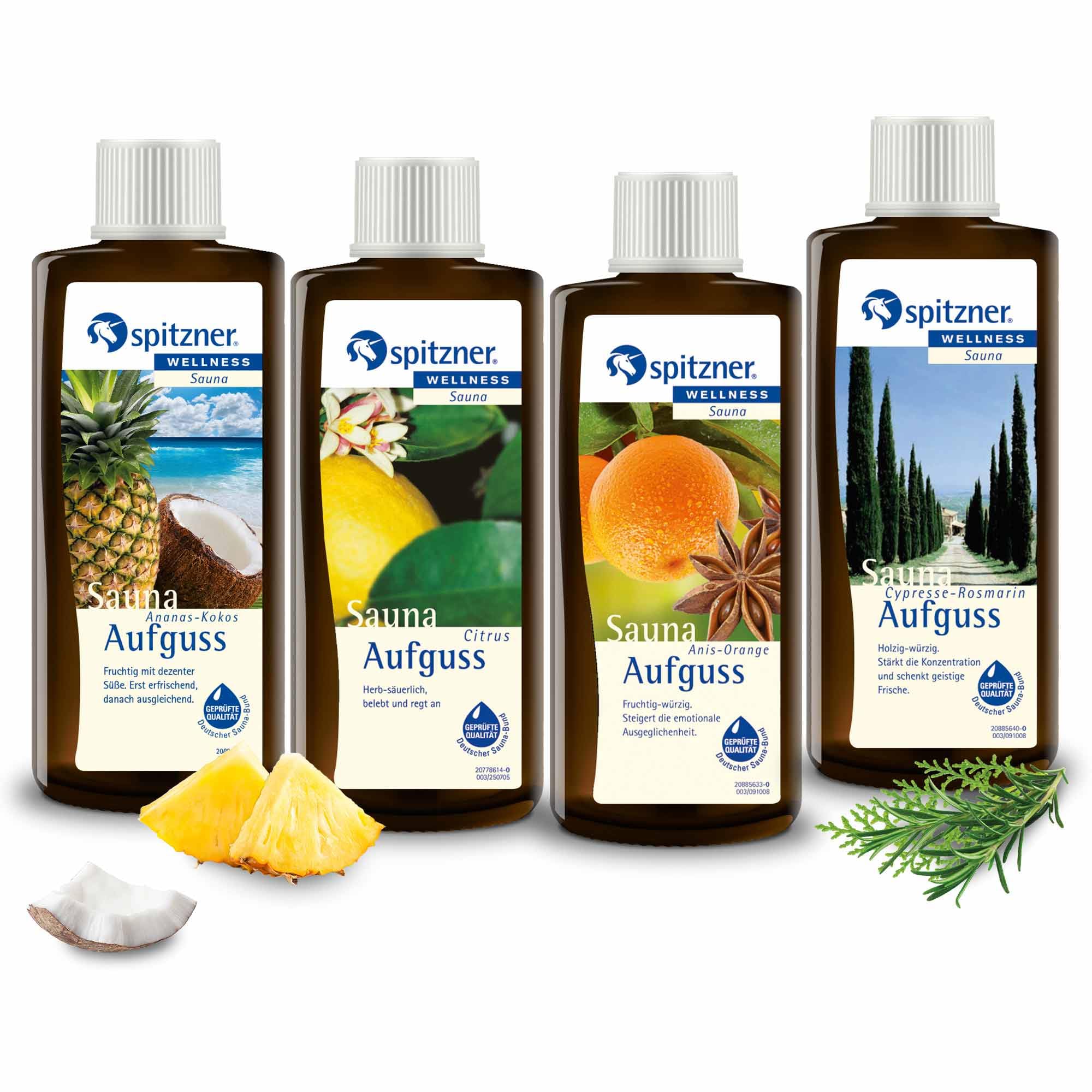Spitzner Saunaaufguss Set Fernweh (4 x 190ml)