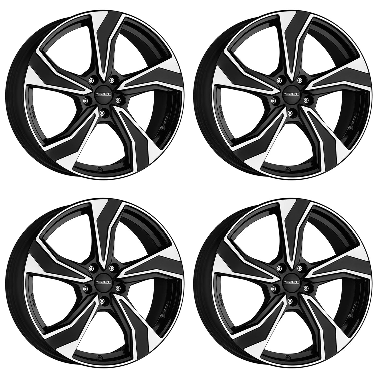 4x Dezent llantas KB dark 7.5Jx19 ET42 5x108