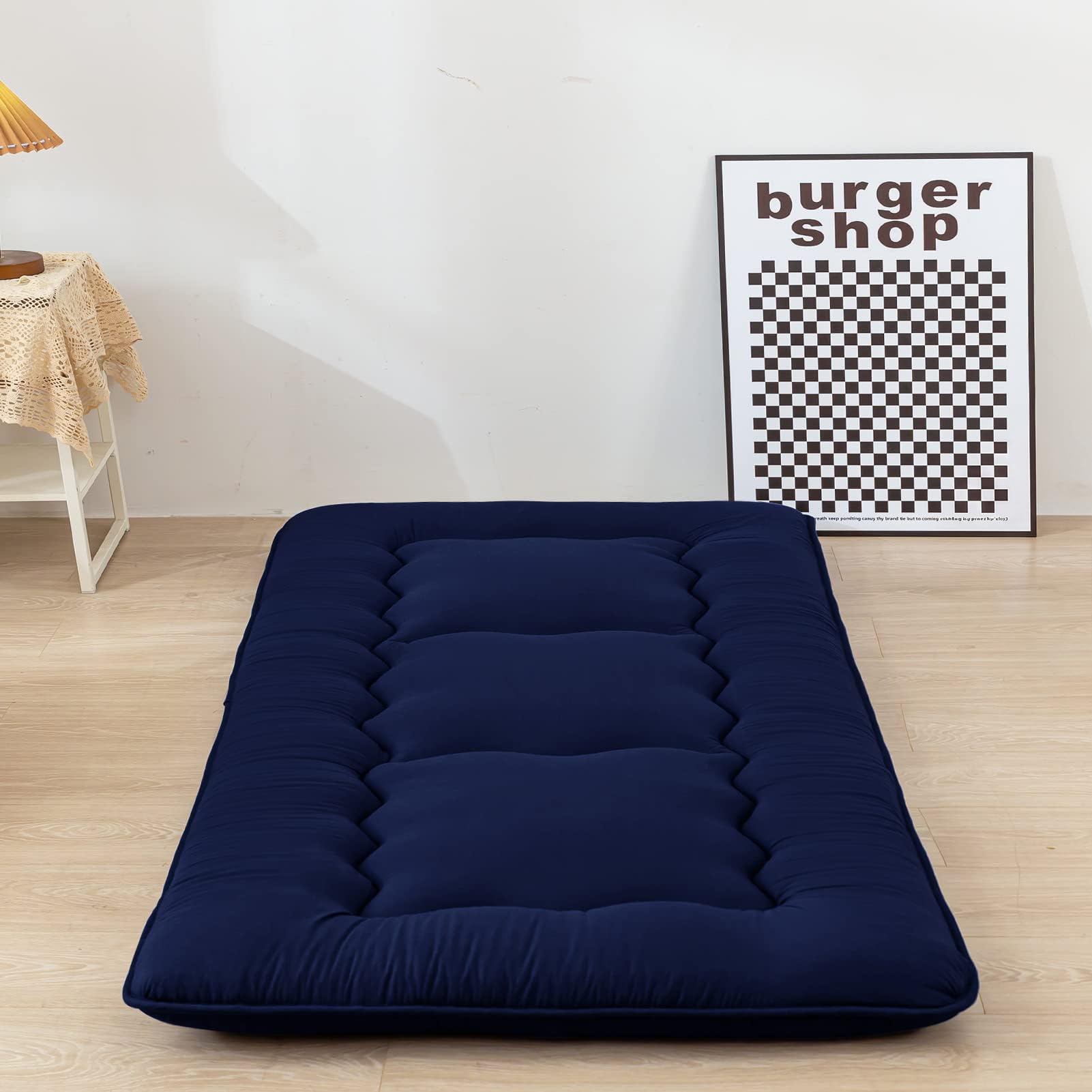 MAXYOYO Japanese Floor Mattress 4" Thick Small Size Foldable Futon Mattress