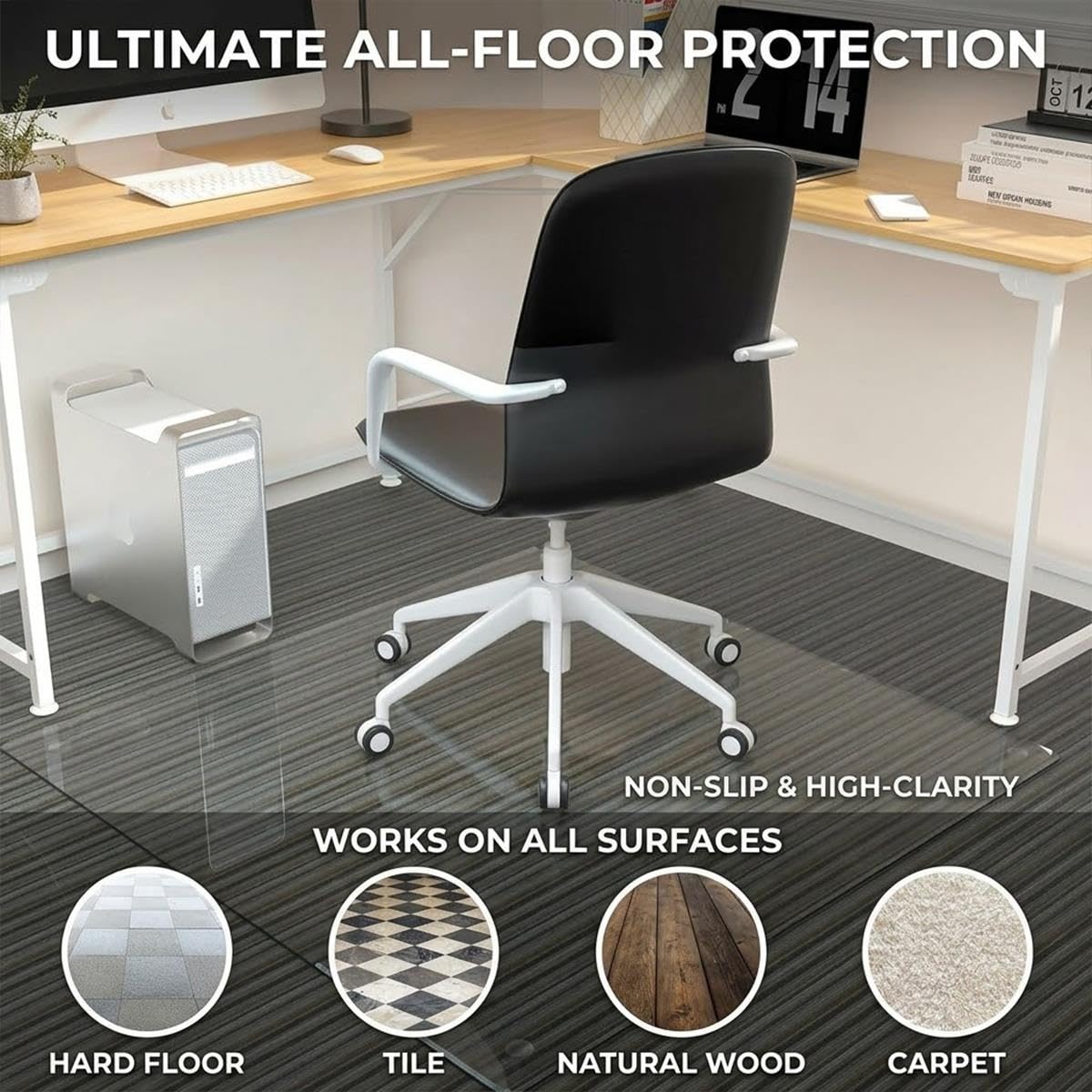 Transparent Tapis De Sol Plaque De Cristal, Protecteur PVC De Verre Souple