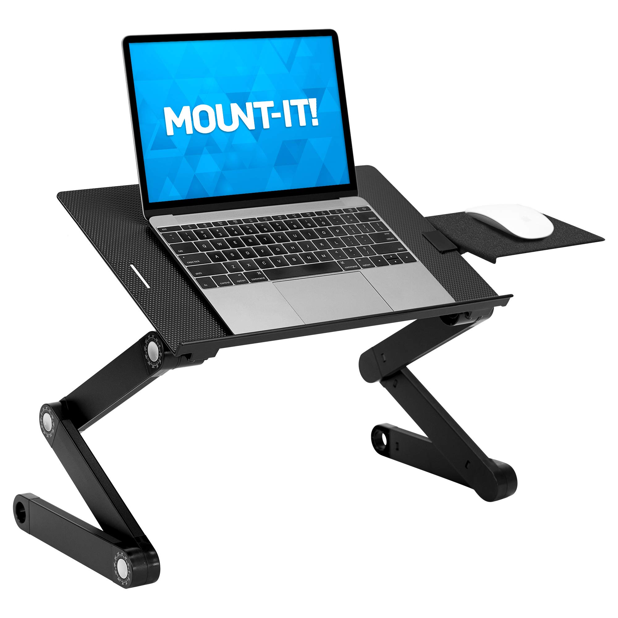 MountIt! Adjustable Laptop Stand with Builtin Cooling Fans and Mouse
