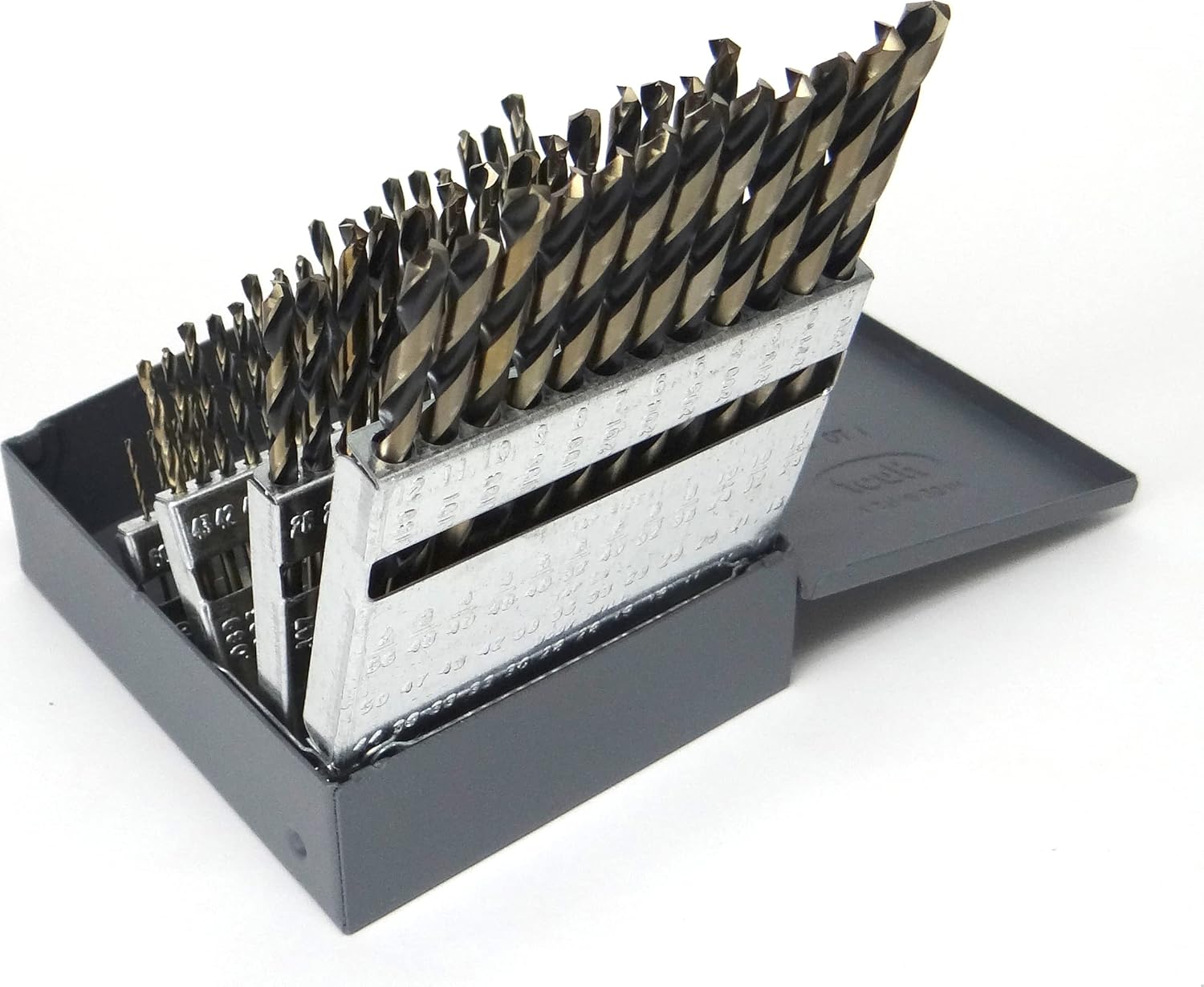 KnKut 60 Piece Jobber Length Drill Bit Set Numbers 1-60