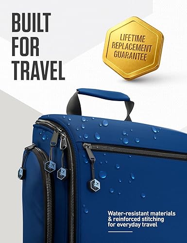 Vista 7 de VENTURE 4TH Neceser de viaje colgante para mujeres y hombres - Organizador grande de artículos de tocador con 18 compartimentos, bolsa extraíble