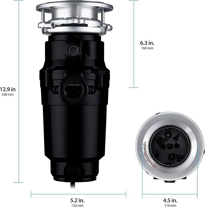 Trituradora de Basura Waste Maid 1/2 HP Economy Negro miniatura 2