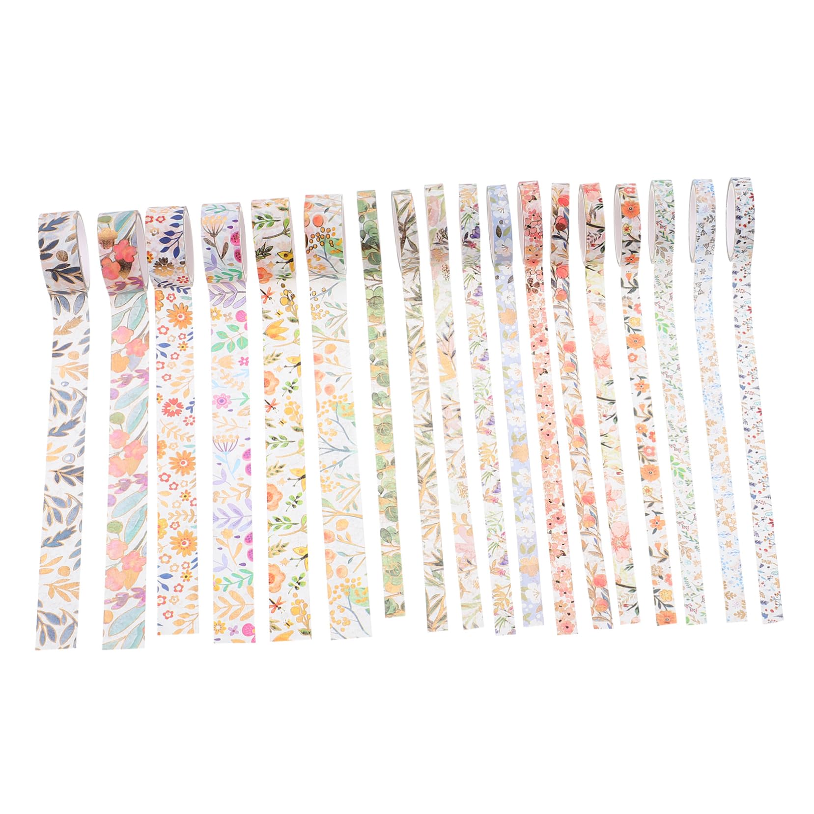 54rollen Washi Tape Mit Bunten Blumenmustern Dekoratives Klebeband Für -handwerke Scrapbooking Notizbuchgestaltung Und Kreative Projekte