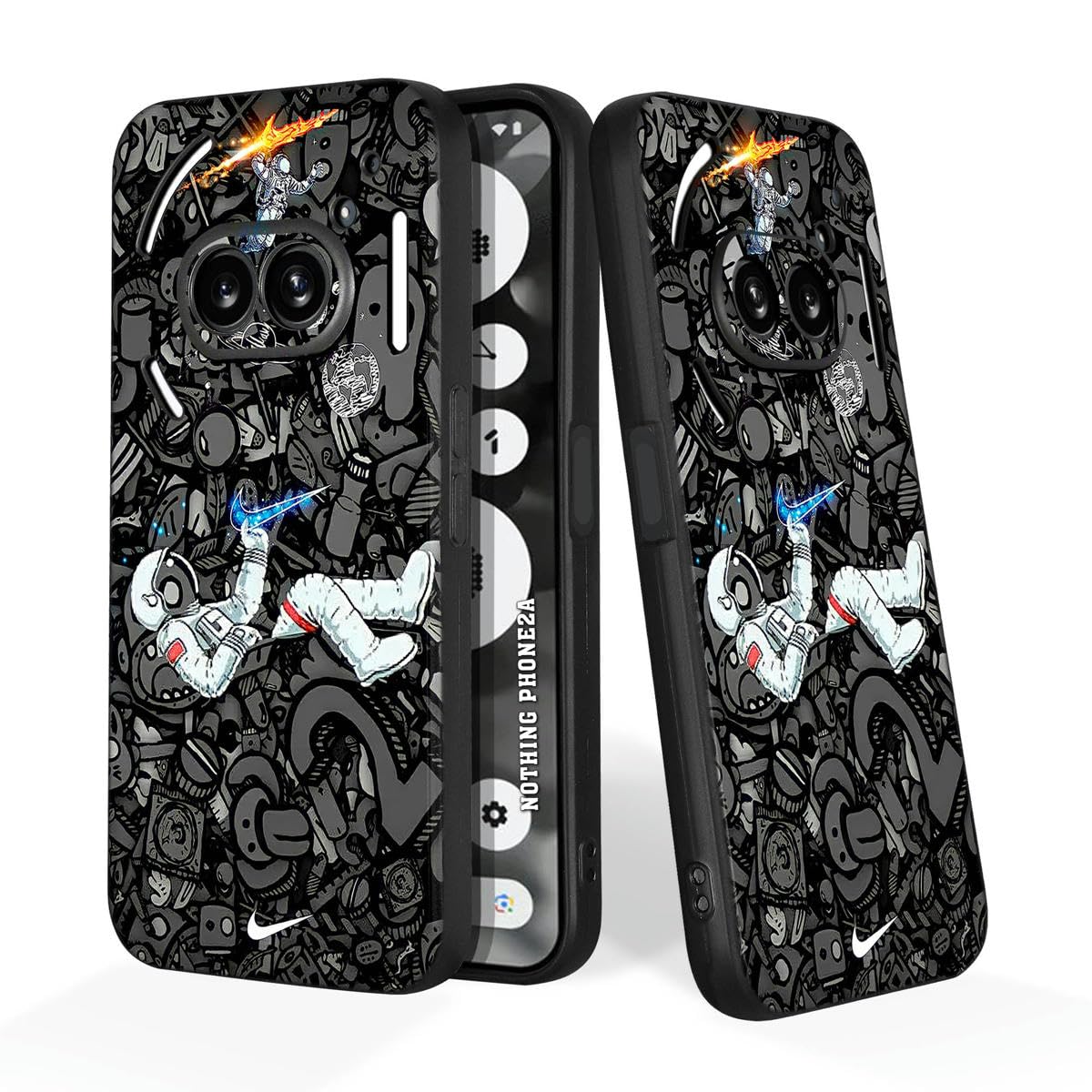 PrintWhiz Soft Silicone Mobile Back Cover Compatible with Nothing Phone (2a) 5G, Nothing Phone (2a) Plus 5G (Multicolor)(@21-NOT-PHO2A-020) (B0D4DR33YF) Amazon Price History, Amazon Price Tracker