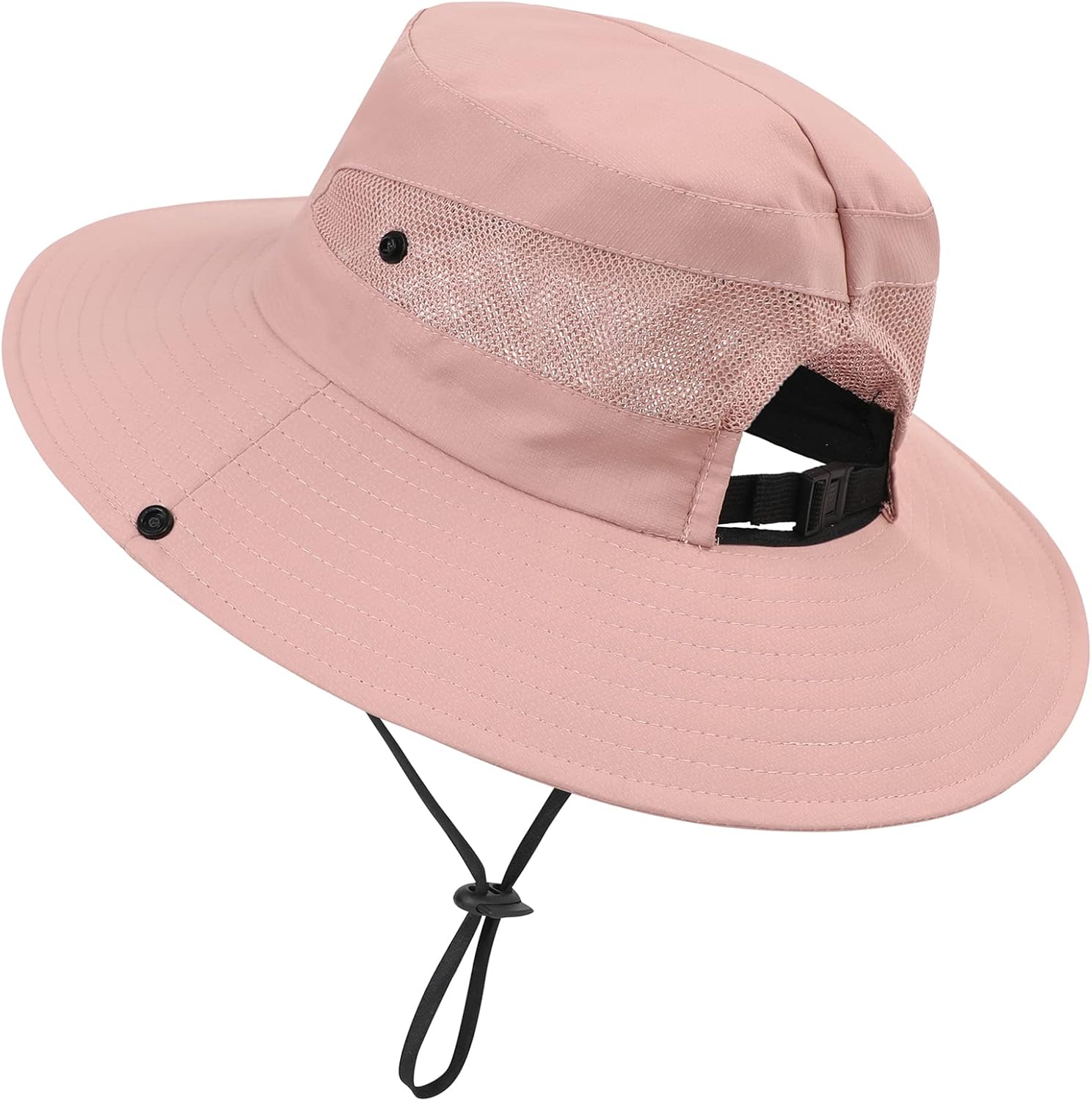 Century Star Kids Sun Hat Ponytail Girls UPF 50 Bucket Cap Summer Beach Fishing Kids Hat Wide Brim Adjustable Swim Hat - Image 3
