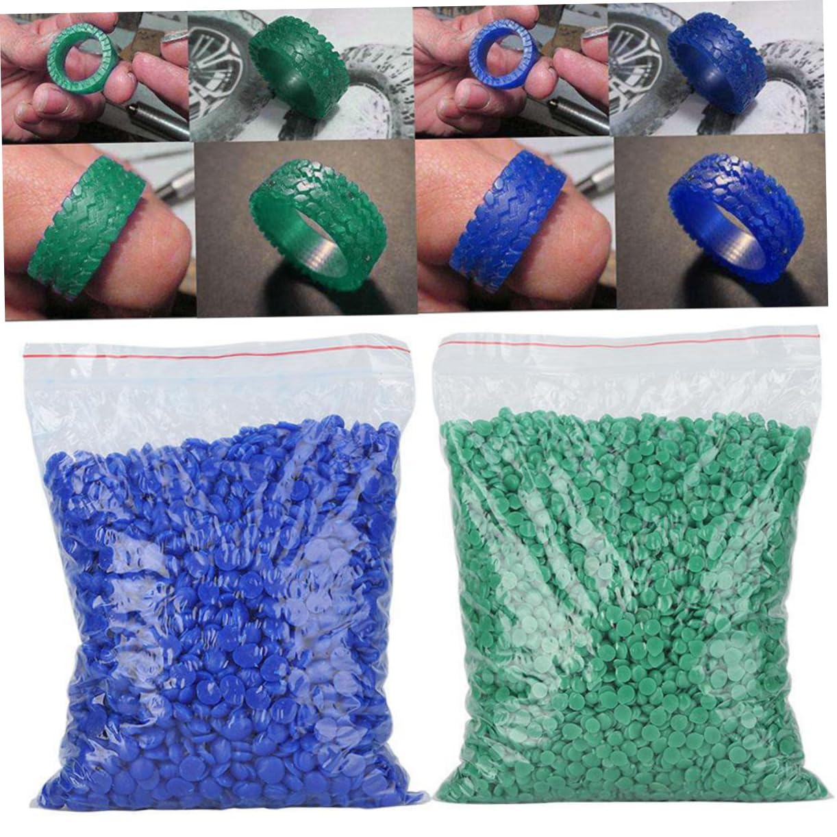Baluue Universal Wax Mold for Jewelry Casting 450pcs Low Temperature Jewelry Making Waxes Blue Hemispherical Wax Beads
