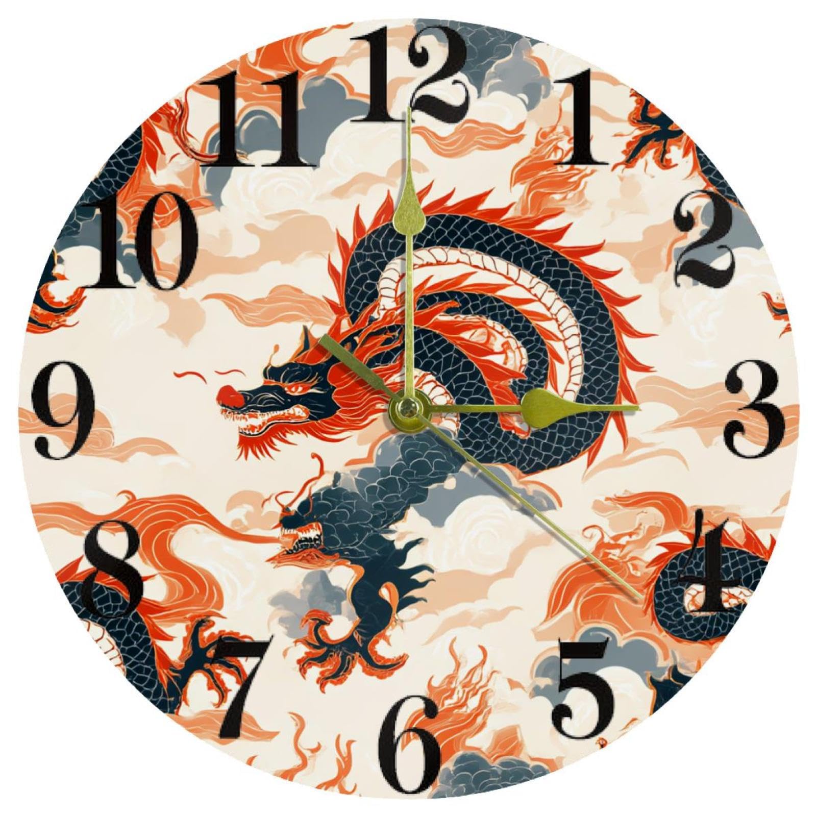 Horloge murale à quartz silencieuse pour un sommeil paisible