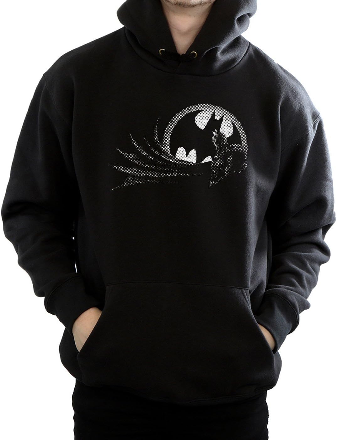 DC Comics Men's Batman Spot Hoodie XXX-Large Black