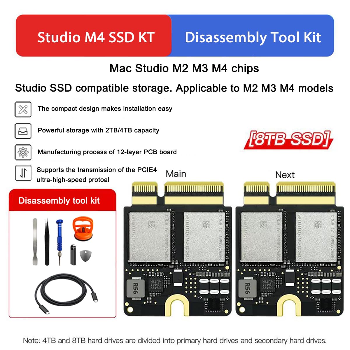 Amazon.com: Tawarm Mac Studio M4 Max SSD 8TB Hard Disk Upgrade DIY