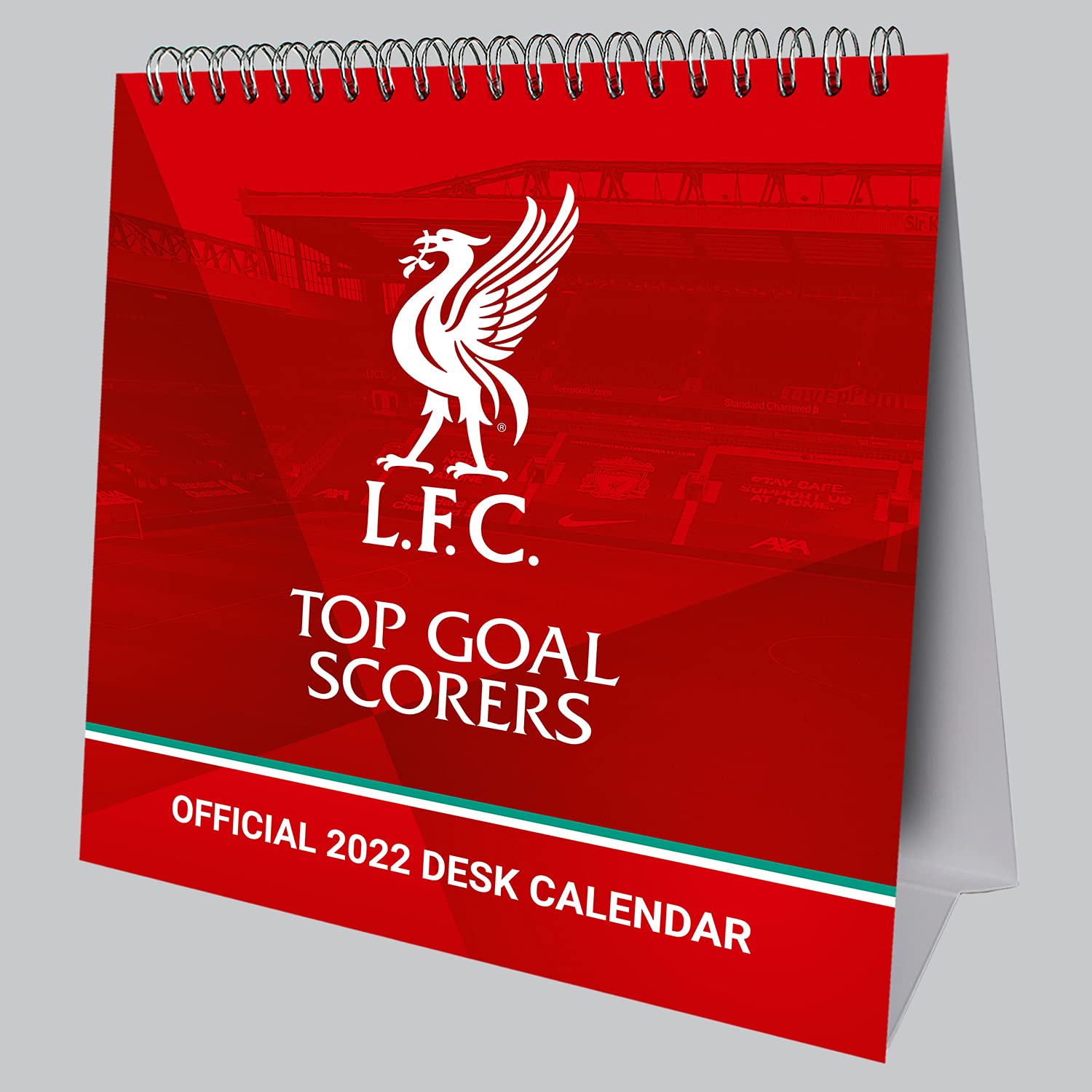 Official Liverpool Football Club 2022 Desk Calendar Month To View