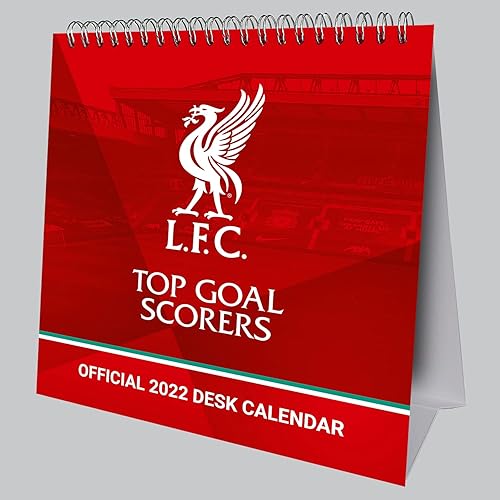 Official Liverpool Football Club 2022 Desk Calendar - Month To View Desk Calendar (The Official Liverpool FC Desk Calendar)