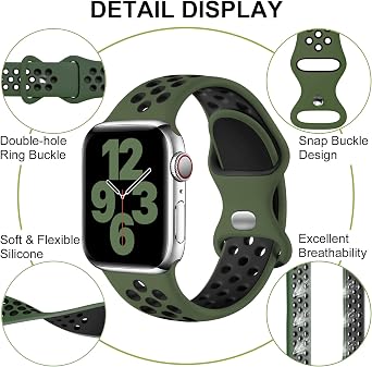 Upeak Sport Strap for Apple Watch Strap 40mm 41mm 38mm 42mm(Series 11/10)
