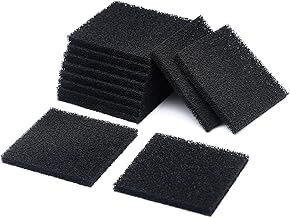 12 PCS 4.75 Inch Kitchen Compost Bin Filters Charcoal Square, Activated Charcoal Filter for Compost Bucket, Compost Pail Charcoal Filters for Countertop Bins Filter Replacement, 10mm Thick
