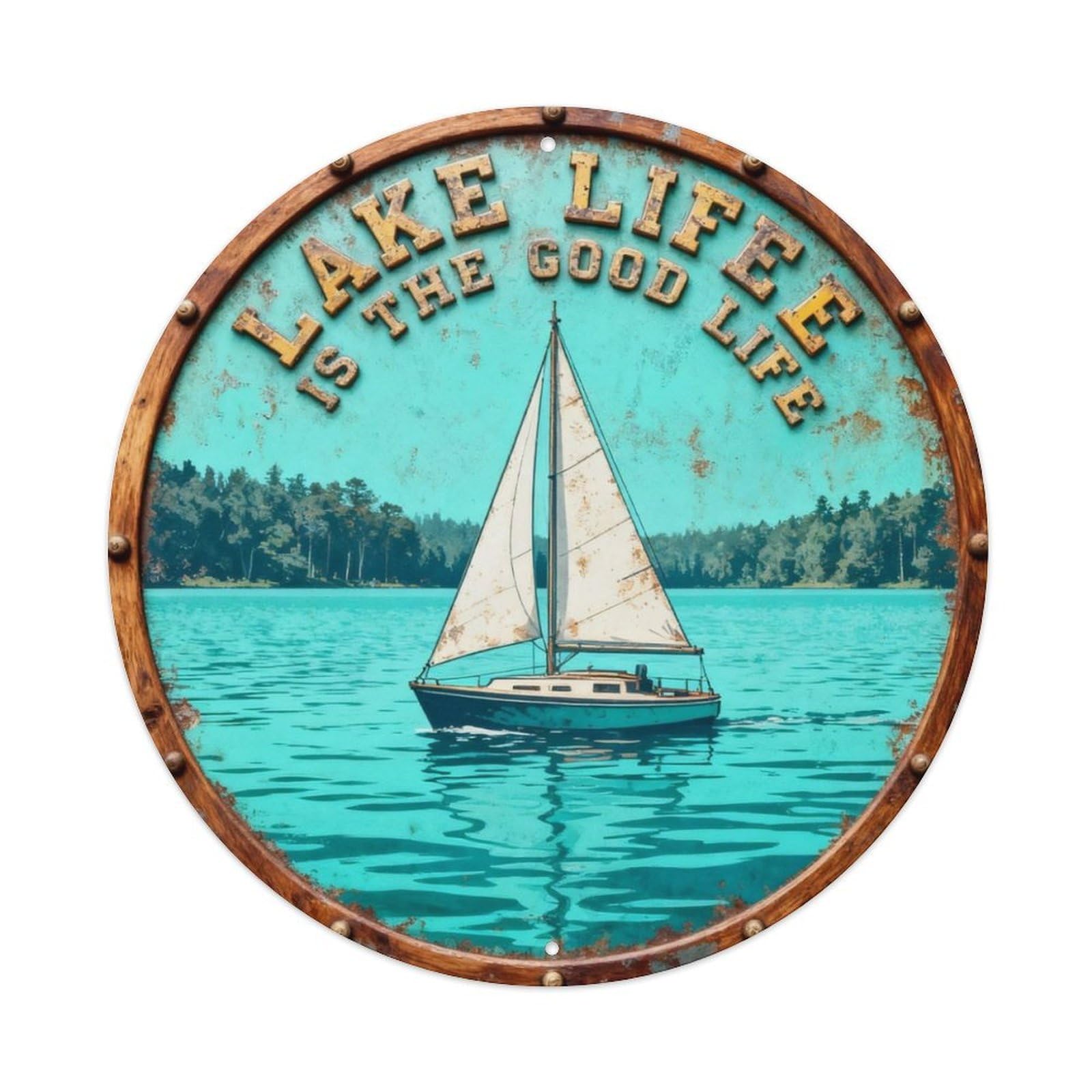 Lake Life Is The Good Life Metal Tin Sign Plaque