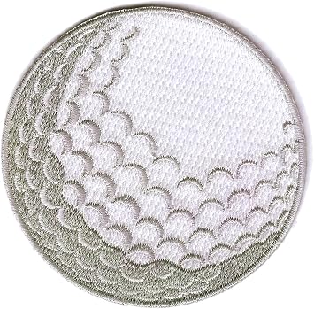 Golf Ball Embroidered Patch Links Course Iron-On Applique Sports Emblem