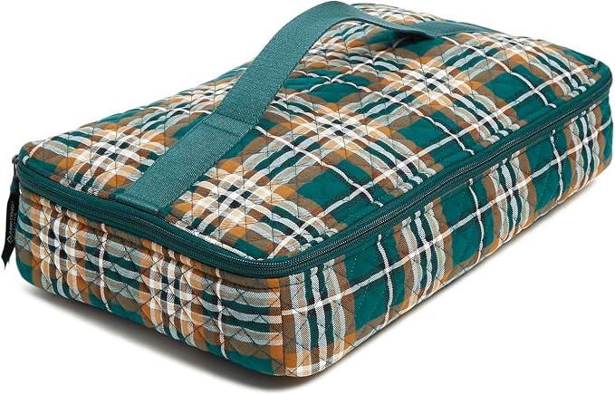 Vera Bradley Cotton Heat Resistant Casserole Carrier, Orchard Plaid