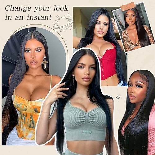 Miniatura 8 de Extensiones de cabello humano real con broches, para mujeres negras, 4.23 oz, cabello virgen brasileño 100% sin procesar, 14 pulgadas, extensiones