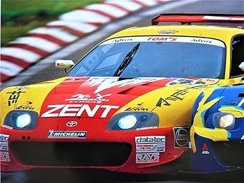 Amazon.co.jp: ポスター 2001年JGTC #25対＃37 アドバントヨタ