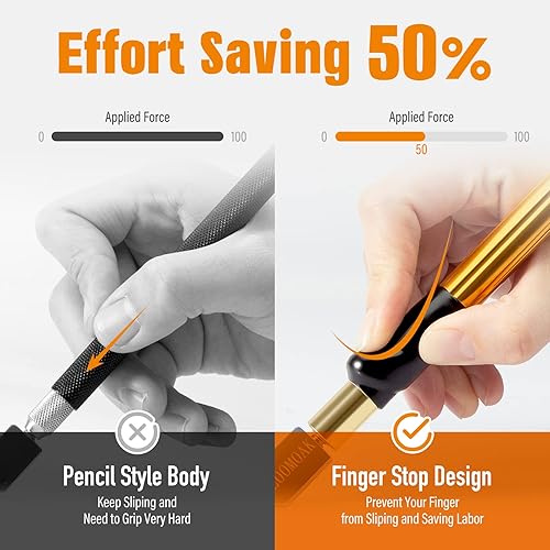 Miniatura 3 de Herramienta profesional de corte de vidrio con mango de aleación de tungsteno de carburo con rango de 0.079-0.787 in cortador profesional para